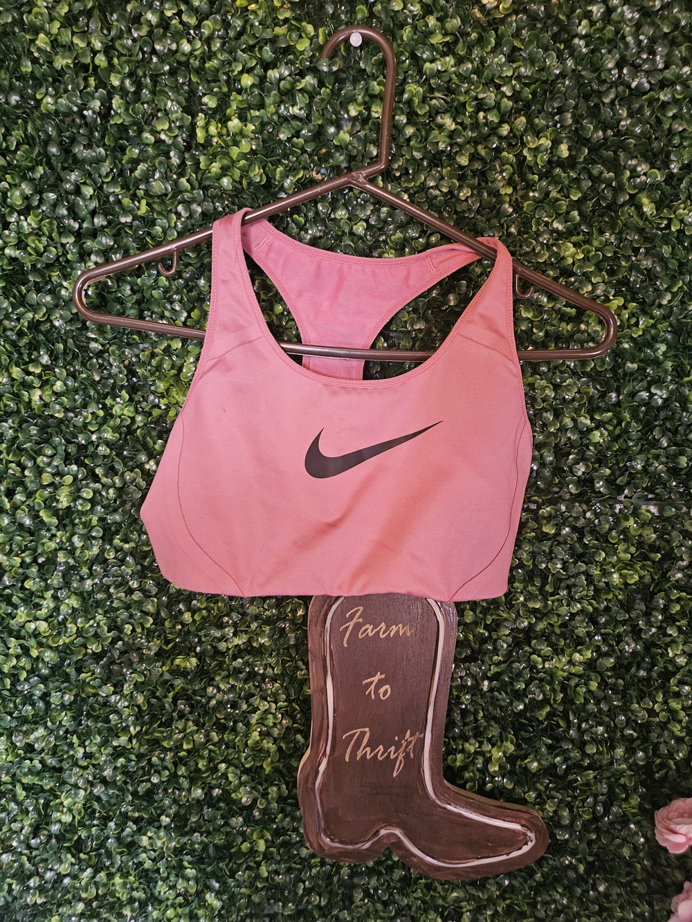 Nike Pink Racerback Athletic Sports Bra